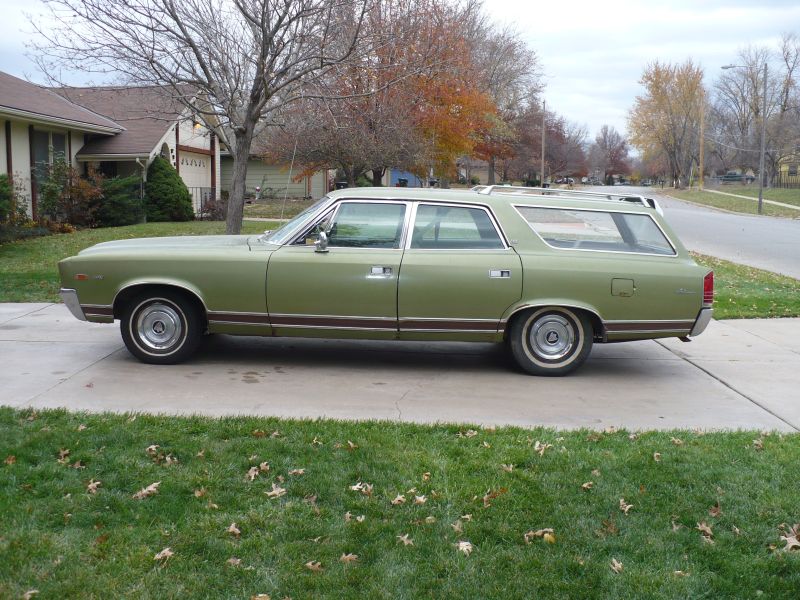 1969 AMC Ambassador DPL 4dr station wagon left