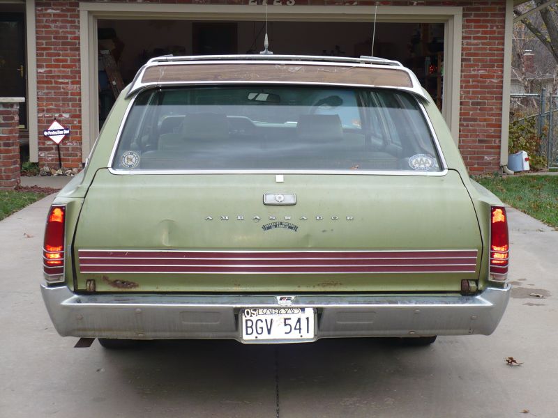 1969 AMC Ambassador DPL 4dr station wagon rear